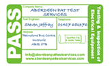 pat test labels and stickers